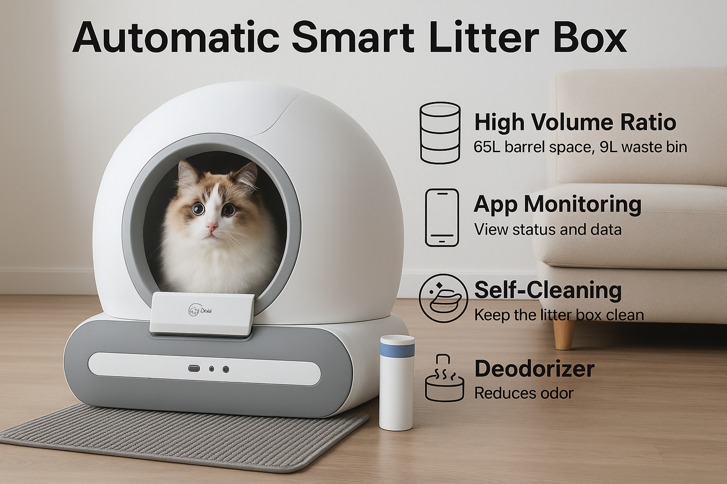 Automatic SMART Litter Box